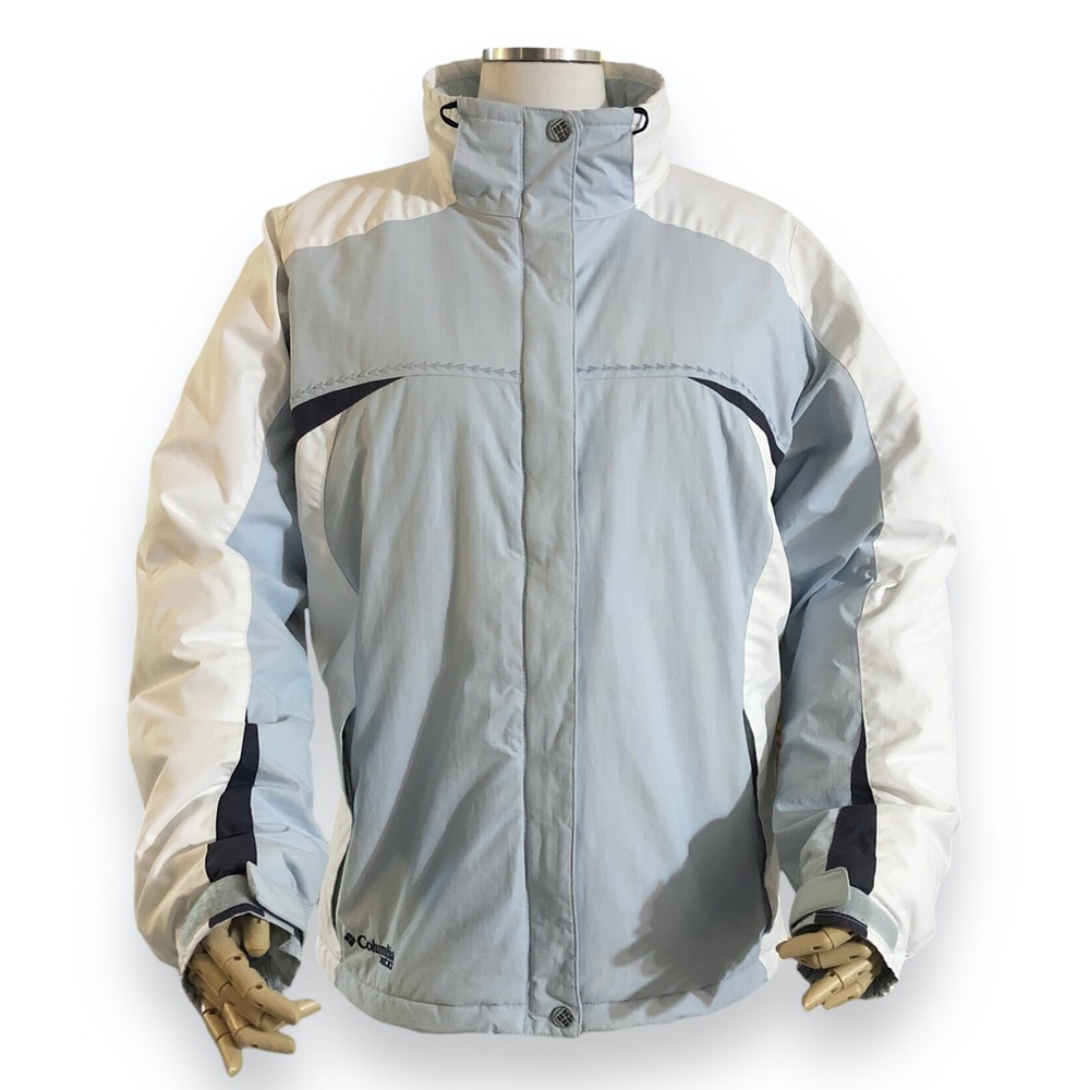 COLUMBIA Light Blue & White Women’s XCO Ski Jacket